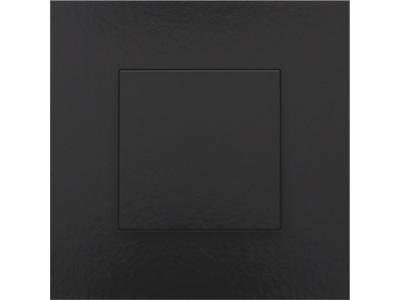 Enkelvoudige drukknop voor Niko Home Control, piano black coated