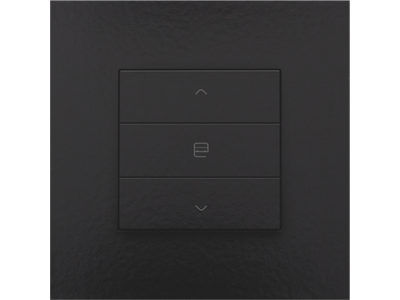 Enkelvoudige motorbediening voor Niko Home Control, piano black coated