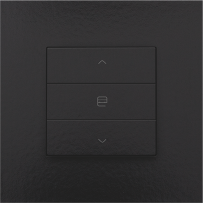 Commande de moteur simple pour Niko Home Control, piano black coated 