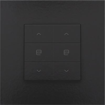 Commande de moteur double pour Niko Home Control, piano black coated 