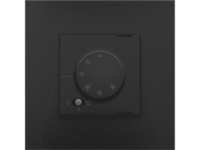 Elektronische thermostaat, piano black coated