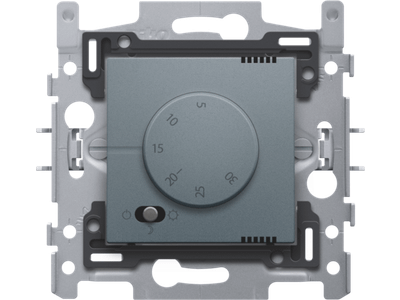 Elektronische thermostaat, steel grey coated