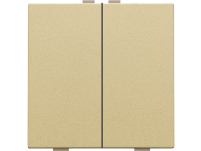 Tweevoudige drukknop voor Niko Home Control, gold coated