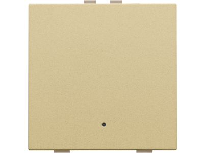 Enkelvoudige drukknop met led voor Niko Home Control, gold coated