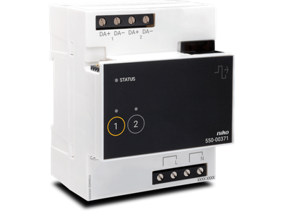 DALI-2-broadcastmodule, 2 kanalen