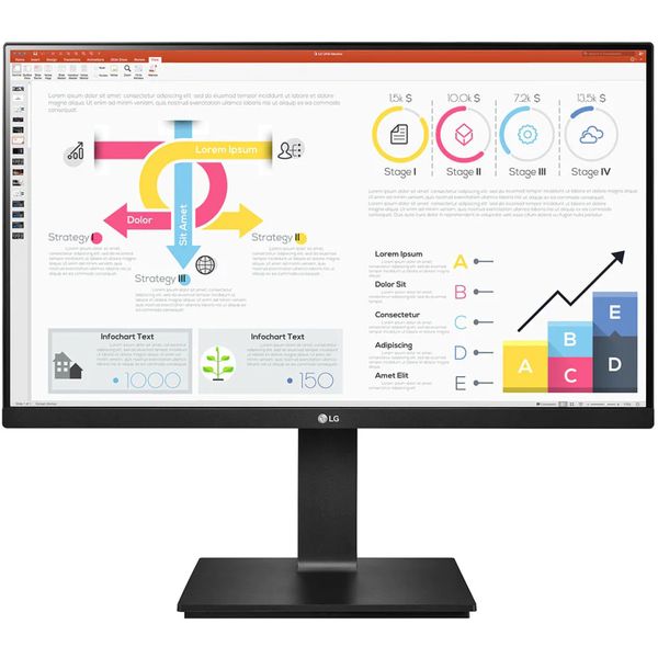 LG Electronics 23,8inch QHD IPS-monitor met Daisy Chain en USB Type-C™