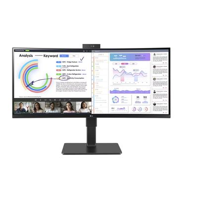 34-inch UltraWide™ WQHD (3440x1440) IPS-monitor met ingebouwde webcam en microfoon  LG Electronics