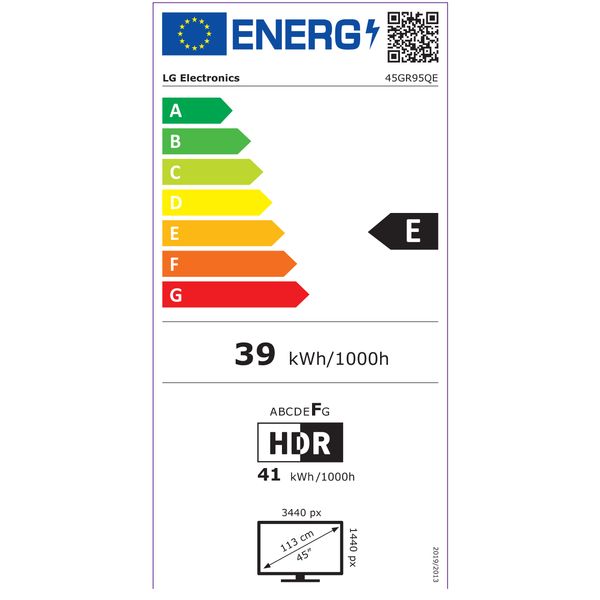 LG Electronics 45inch UltraGear™ OLED curved UltraGear monitor WQHD met 240 Hz refreshrate 0,03 ms (GtG) reactietijd