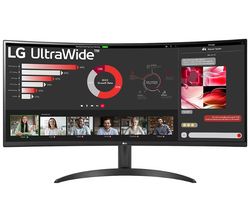 34inch 21:9 Curved UltraWide™ QHD (3440x1440) Monitor met FreeSync™ LG Electronics