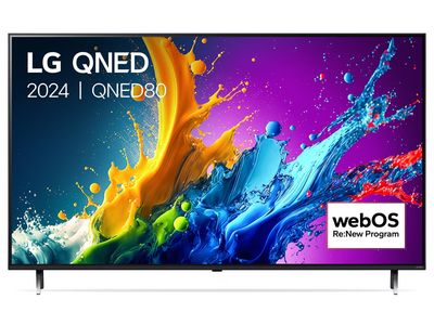 55 Inch LG QNED QNED80 4K Smart TV 2024