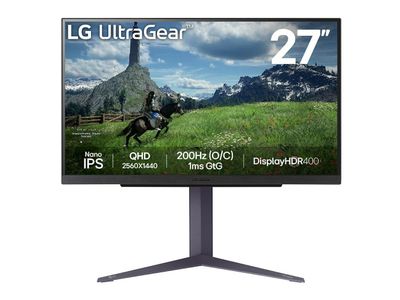 UltraGear 27GS85Q-B - QHD Gaming Monitor - 180Hz - O/C 200Hz - Nano IPS - 27 inch