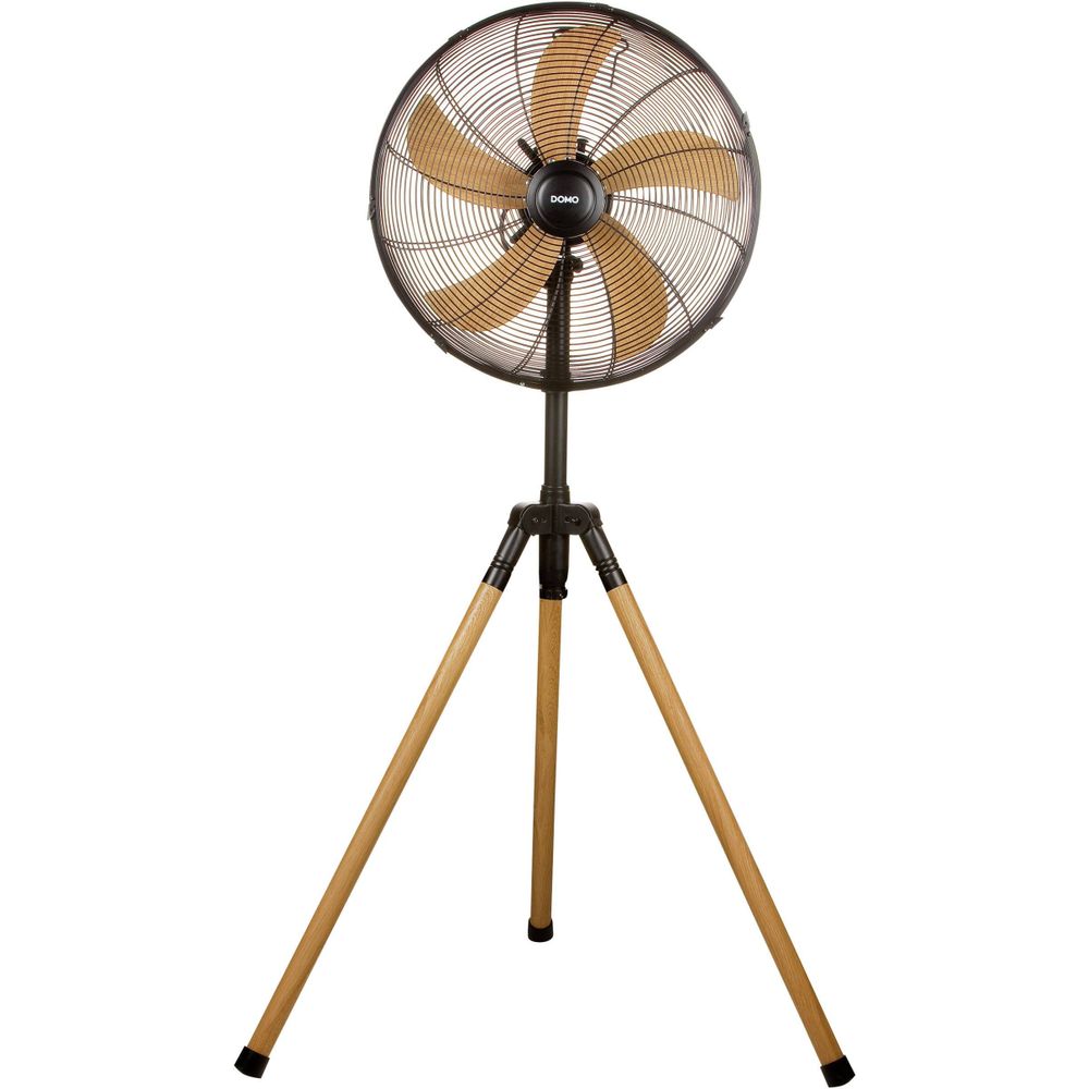 Wood Style Statiefventilator  - Ø 45 cm - in hoogte verstelbaar 