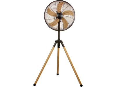 Wood Style Statiefventilator  - Ø 45 cm - in hoogte verstelbaar