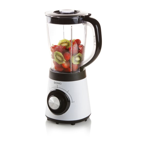 Domo Blender met BPA-vrije plastic kan van 1,5 L - 500 W - wit