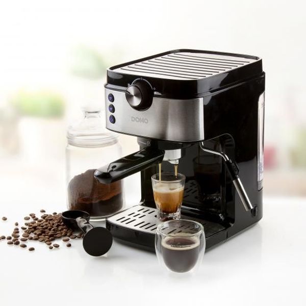 Domo Espresso 19bar zwart/inox DO711K