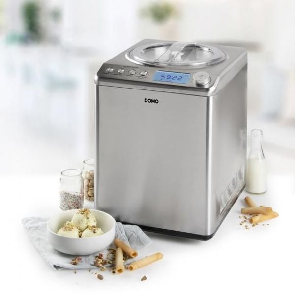 Domo IJsroommachine PRO 2,5L inox design