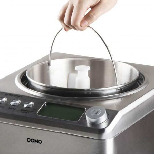 Domo IJsroommachine PRO 2,5L inox design