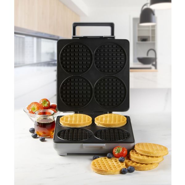 Wafelijzer Wafflelicious - voor 4 ronde wafels 