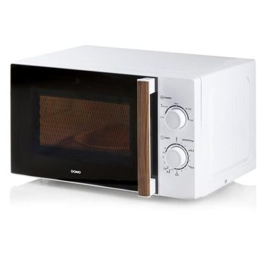 Four à micro-ondes blanc boisée - 20L  Domo