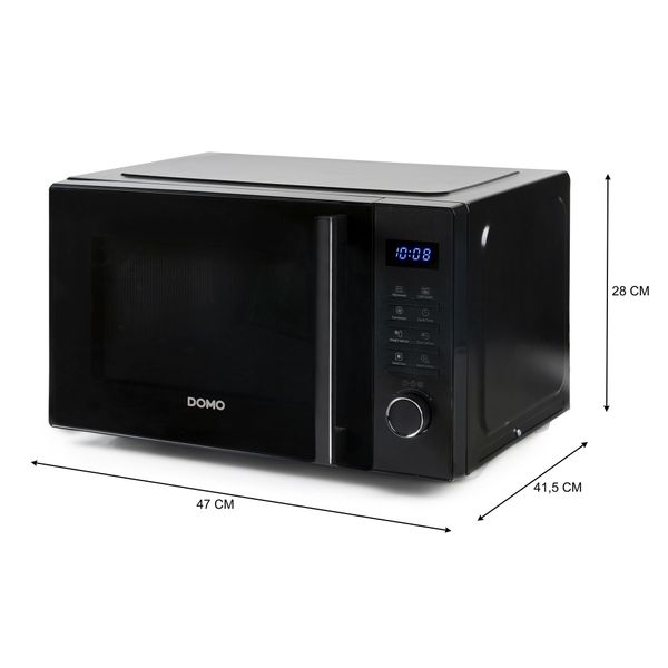 Domo Microgolfoven zwart - combi - 23L