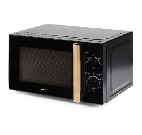 DO2820 Four à micro-ondes solo avec une poignée à l’aspect bois - 20 L - 700 W  Domo