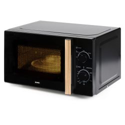 Domo DO2820 Four à micro-ondes solo avec une poignée à l’aspect bois - 20 L - 700 W 