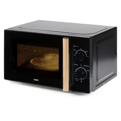 DO2820 Four à micro-ondes solo avec une poignée à l’aspect bois - 20 L - 700 W  Domo