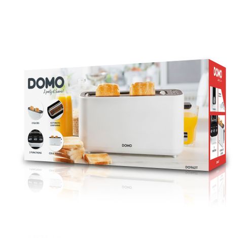 DO962T Grille-pain - pour 2 toasts - avec rangement du cordon  Domo