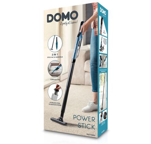 Handstofzuiger 'Power Stick' - met steel - 10,8 V  Domo