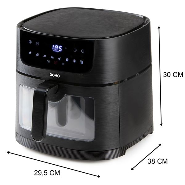 Domo Deli-fryer met kijkvenster - 8 L - 1800 W