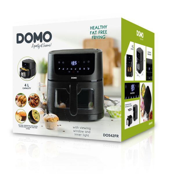 Domo Deli-fryer met kijkvenster - 4 L - 1350 W