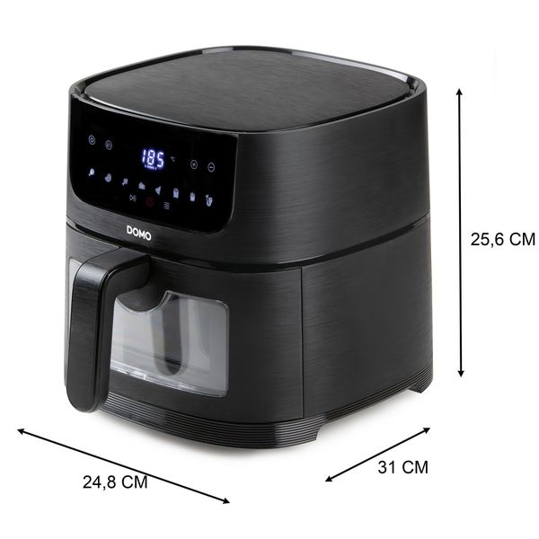 Domo Deli-fryer met kijkvenster - 4 L - 1350 W