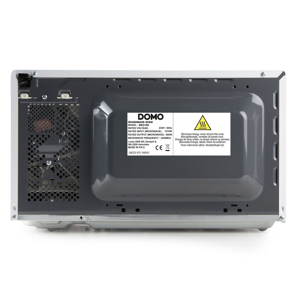 Domo Microgolfoven vrijstaand Microgolfoven solo - 20 L - 800 W - wit