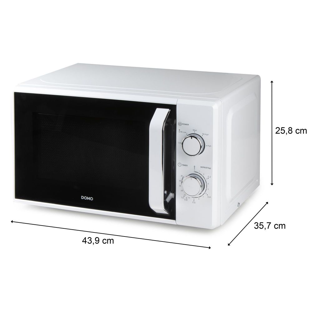 Domo Microgolfoven vrijstaand Microgolfoven solo - 20 L - 800 W - wit