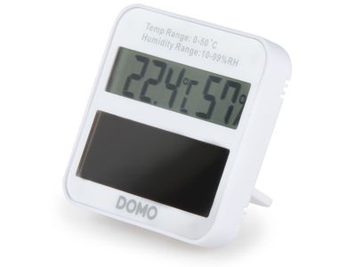 Digitale hygrometer en thermometer op zonne-energie