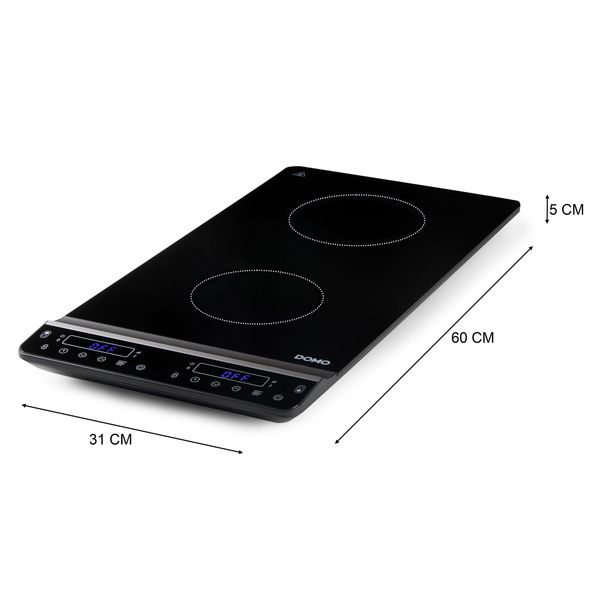 Verticale inductiekookplaat - 2 pits 