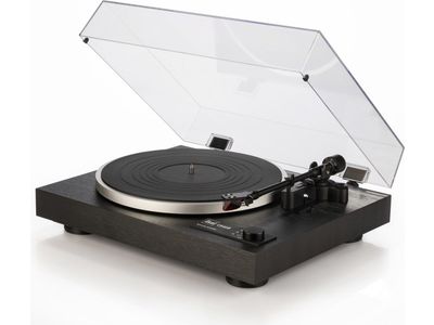CS 418 Manuele HIFI Platenspeler Zwart 