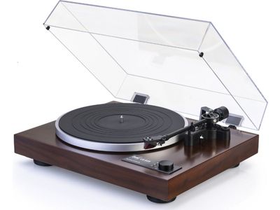 CS 518 Manuele HIFI Platenspeler Walnut 