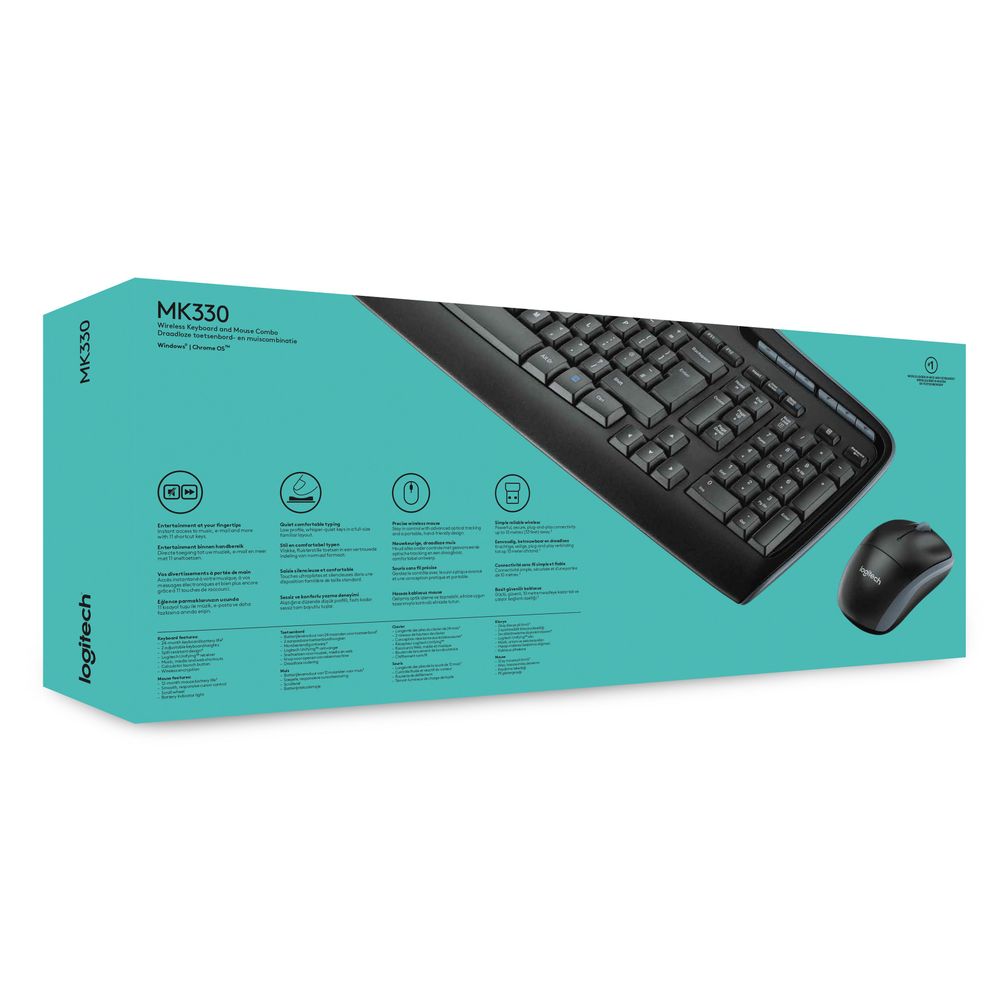 Logitech Toetsenbord- en muisset MK330