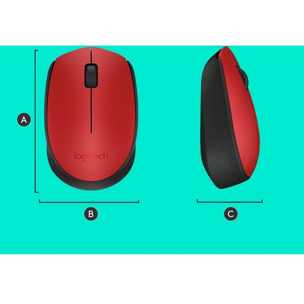 Logitech M171 Draadloze Muis rood