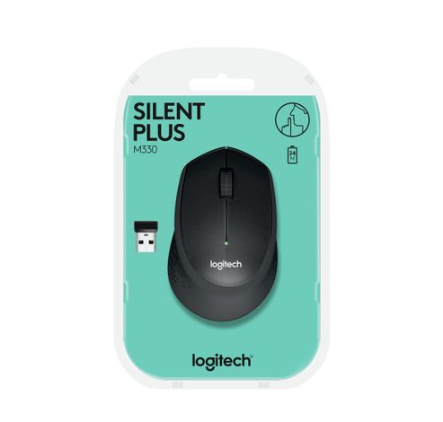 M330 Silent Plus Zwart  Logitech