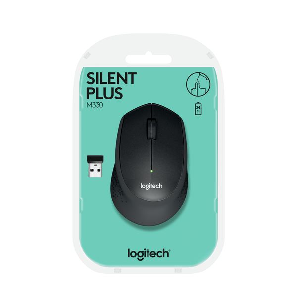 Logitech M330 Silent Plus Zwart