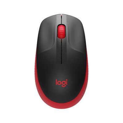 M190 Full-Size Wireless Mouse Red  Logitech