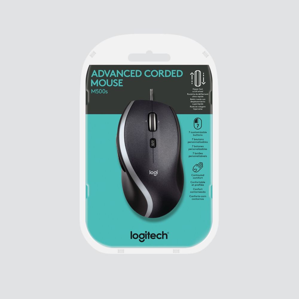 Logitech Computermuis Advanced Corded M500s