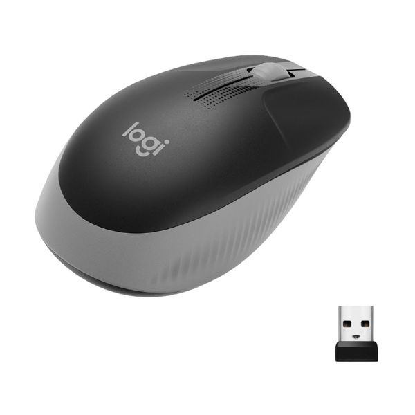 Logitech M190 Full-Size Wireless Mouse Grey