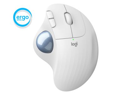 M575 ERGO Draadloze Trackball Muis White