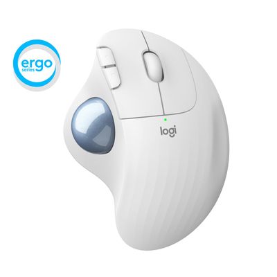 M575 ERGO Draadloze Trackball Muis White  Logitech