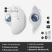 Logitech M575 ERGO Draadloze Trackball Muis White