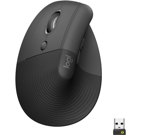 Logitech lift droit ergo souris graphite  Logitech