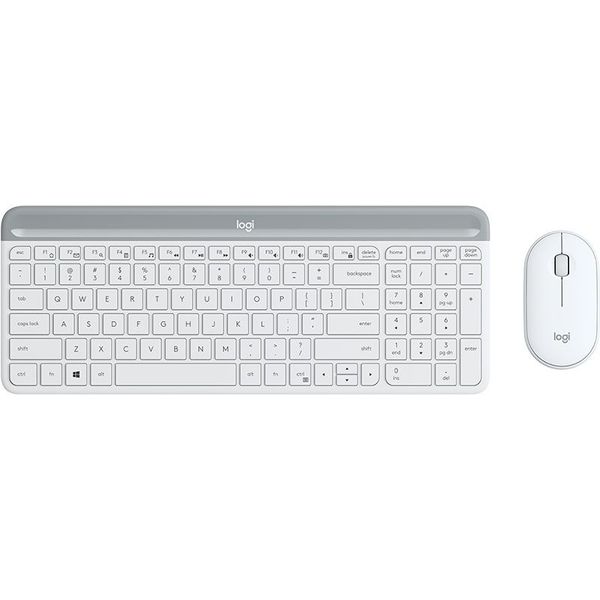 Logitech K470 Draadloos toetsenbord en muis combo Wit